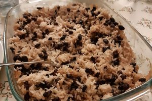 Coconut rice and beans